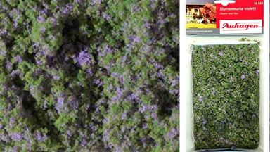 AUHAGEN 76931 — Луг с фиолетовыми цветами (пена, 95 × 150 мм. ~15 г.), 1:16–1:250 Сделано в Германии