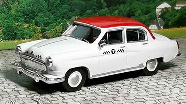 HERPA 049634 — Автомобиль такси ГАЗ-21 «Волга», 1:87, 1956—1970, СССР