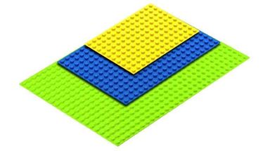 HUBELINO 400130 — 3 платы (площадки) различных размеров для блоков, совместимых LEGO Duplo®