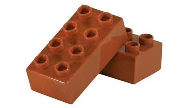 CIDDI TOYS 10176-4 — Блок 4 × 2 коричневый (1 кирпичик)