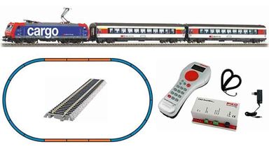 PIKO 59029 — Цифровой стартовый набор «Поезд с электровозом Re 484», H0, VI, SBB