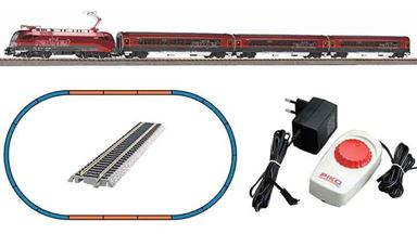 PIKO 57178 — Аналоговый стартовый набор «Пассажирский поезд с электровозом Railjet», H0, VI, ÖBB