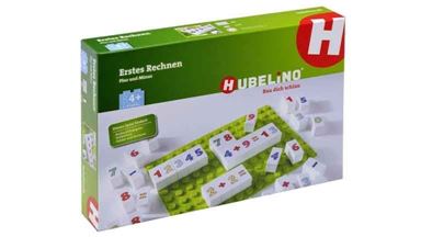 HUBELINO 499868 — Мозаика Hubelino «Цветные цифры» (1 пластина и 70 кубиков)