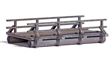 BUSCH 1850 — Деревянный мост (~73 × 54 × 19 мм), 1:72—1:100