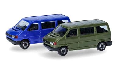 HERPA 012805-002 — Микроавтобусы Volkswagen® T4 с плоской крышей (2 шт. для сборки), 1:87