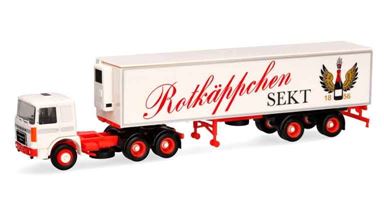 HERPA 317887 — Тягач Roman® Diesel с полуприцепом-рефрижератором «Rotkäppchen Sekt», 1:87