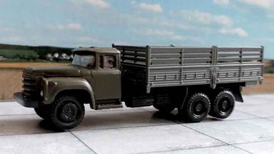 RUSAM-ZIL-133GY-20-050 — Автомобиль ЗиЛ 133ГЯ (хаки) бортовой (серый), 1:87, 1975—1982, СССР