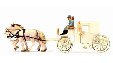 PREISER 30495 — Закрытая свадебная повозка, 1:87