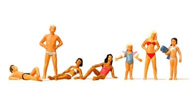 PREISER 10308 — Дети и подростки в плавательном бассейне (набор фигурок), 1:87