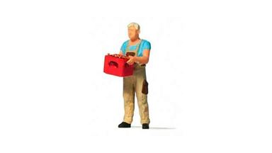 PREISER 28234 — Мужчина с ящиком пива (эксклюзивная фигурка), 1:87