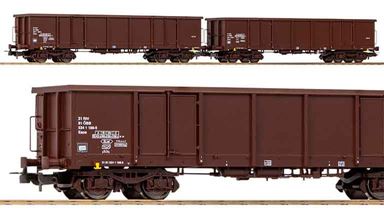 PIKO 58289 — Полувагоны с высокими бортами Eaos (2 шт.), H0, V, ÖBB