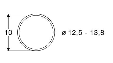 ROCO 40066 — Фрикционный резиновый обод ∅10 мм для колёс 12,5—13,8 мм (10 шт.), H0