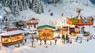 FALLER 190143 — Карусель и новогодние киоски (2 шт.), 1:87, 1978–1985