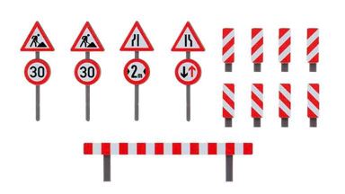 FALLER 180930 — Комплект ремонтных знаков, 1:72—1:100