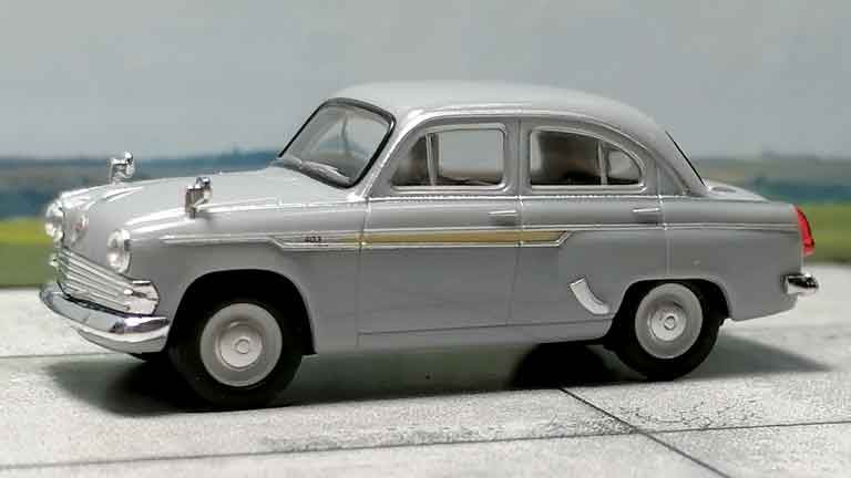 HERPA 023672-006 — Автомобиль «Москвич-403» (серый), 1:87, 1962—1965