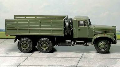 RUSAM-KRAZ-219-21-990 — Автомобиль КрАЗ-219 бортовой, 1:87, 1959—1963, СССР