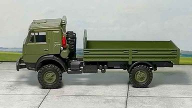 RUSAM-KABAZ-4350-10-000 — Автомобиль КабАЗ бортовой (2 моста, спальник), 1:87, 1979, СССР
