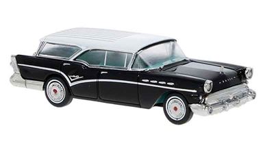 BREKINA 18177 — Автомобиль Buick® Century Caballero (черный с белым), 1:87, 1957