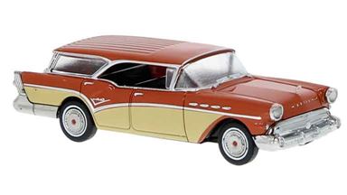 BREKINA 18179 — Автомобиль Buick® Century Caballero (бежево-оранжевый), 1:87, 1957
