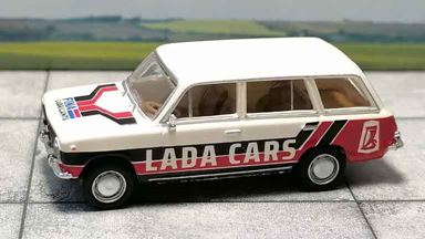 BREKINA 27264 — Автомобиль «Жигули» Lada® 2102 (ВАЗ-2102) «Lada Cars», 1:87, 1971—1986, СССР