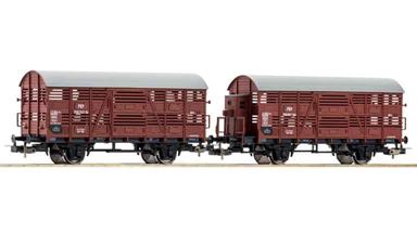 PIKO 28346 — Вагоны для перевозки скота (2 шт.), H0, III, PKP